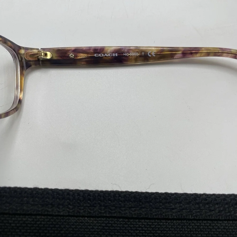 Coach Eyeglasses FRAMES ONLY HC6065 Cat Eye 49-17-135 Confetti Light Brown 248